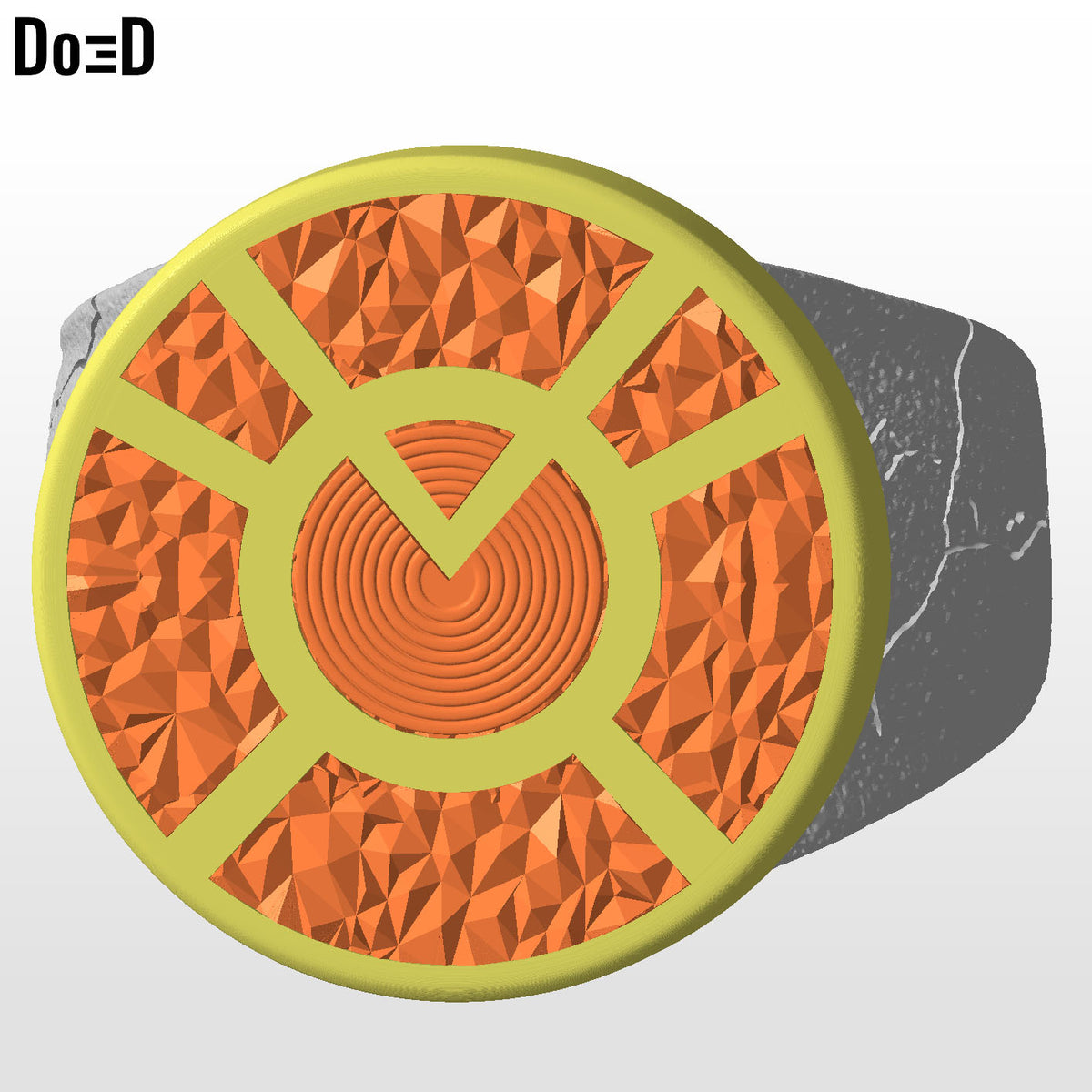 Orange Lantern Ring Greed 3D Printable Model Print STL File #OLR325