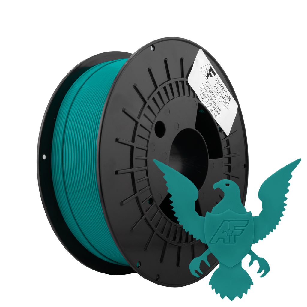 Turquoise AF 1.75mm PCTG Filament Made in the USA!