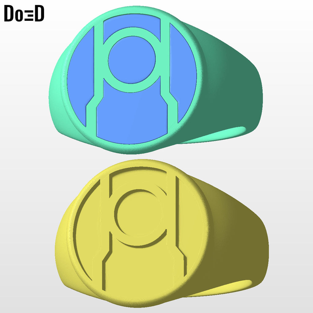 Red Lantern Ring | 3D Printable Model Print File STL #RL15