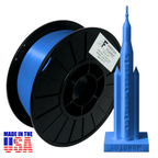 Blue AF Silk PLA 3D Printer Filament, 1.75 mm Diameter, Made in the USA!