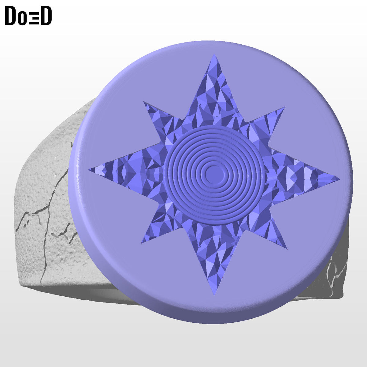 Star Sapphire Lantern Ring Love 3D Printable Model Print STL File #SSR325