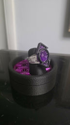 Indigo Lantern physical ring and display stand, product photo 6