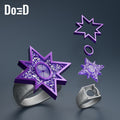 Custom Violet Lantern Ring Shaped Do3D Exclusive | 3D Printable Model Print File STL #VL155