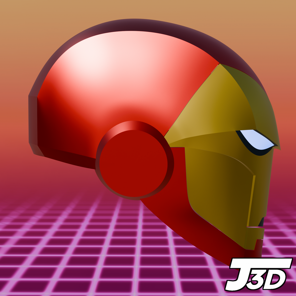 Iron Man (Avengers: Earth's Mightiest Heroes) Helmet - 3D Printable Model