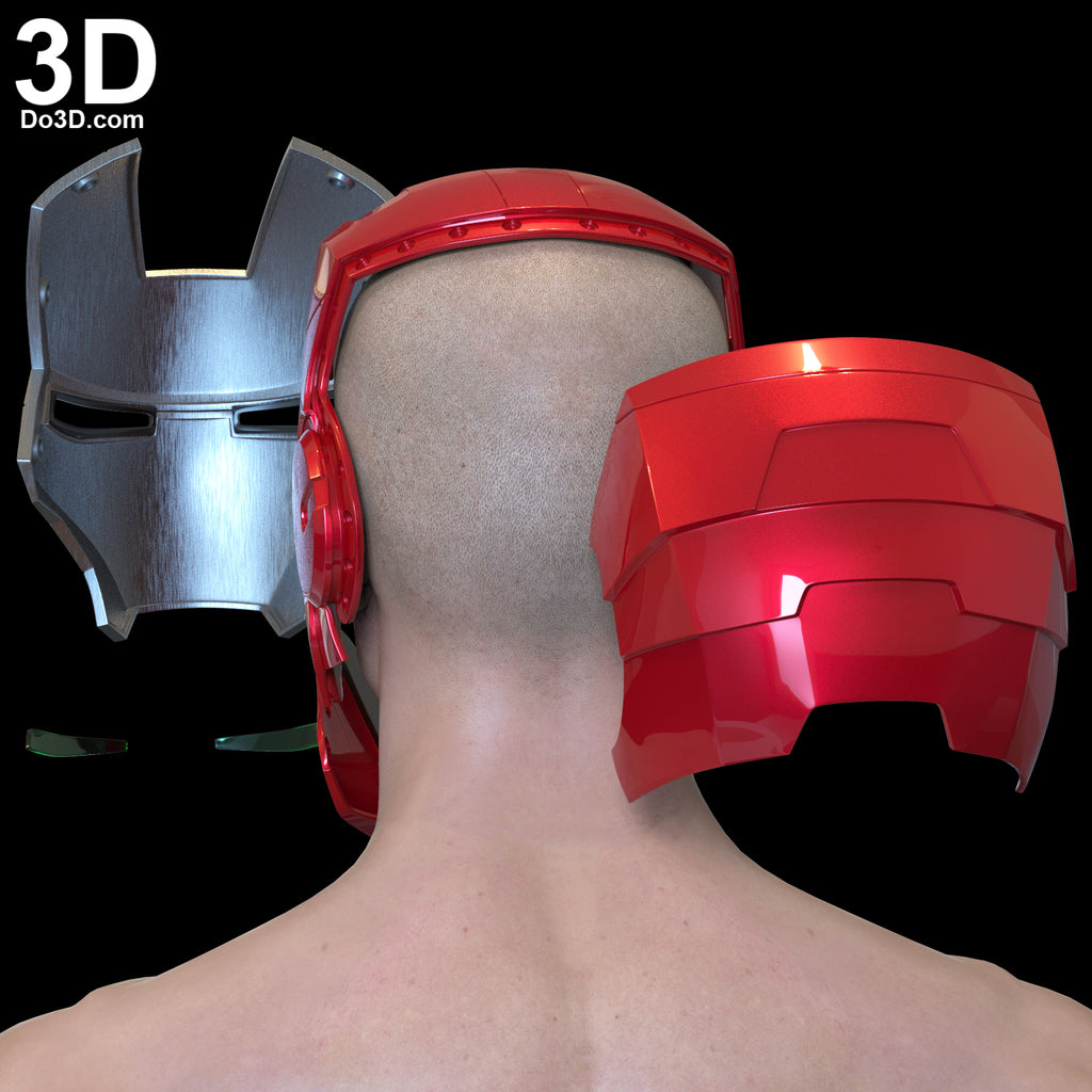 Iron Man Mark V Helmet ONLY MK 5 Tony Stark Suitcase Armor 3D Printable Model #5