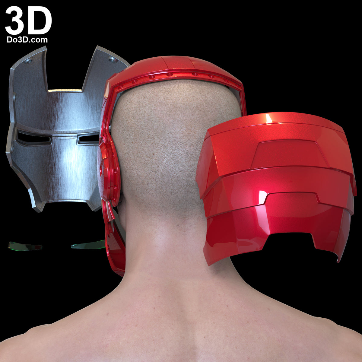 Iron Man Mark V Helmet ONLY MK 5 Tony Stark Suitcase Armor 3D Printable Model #5
