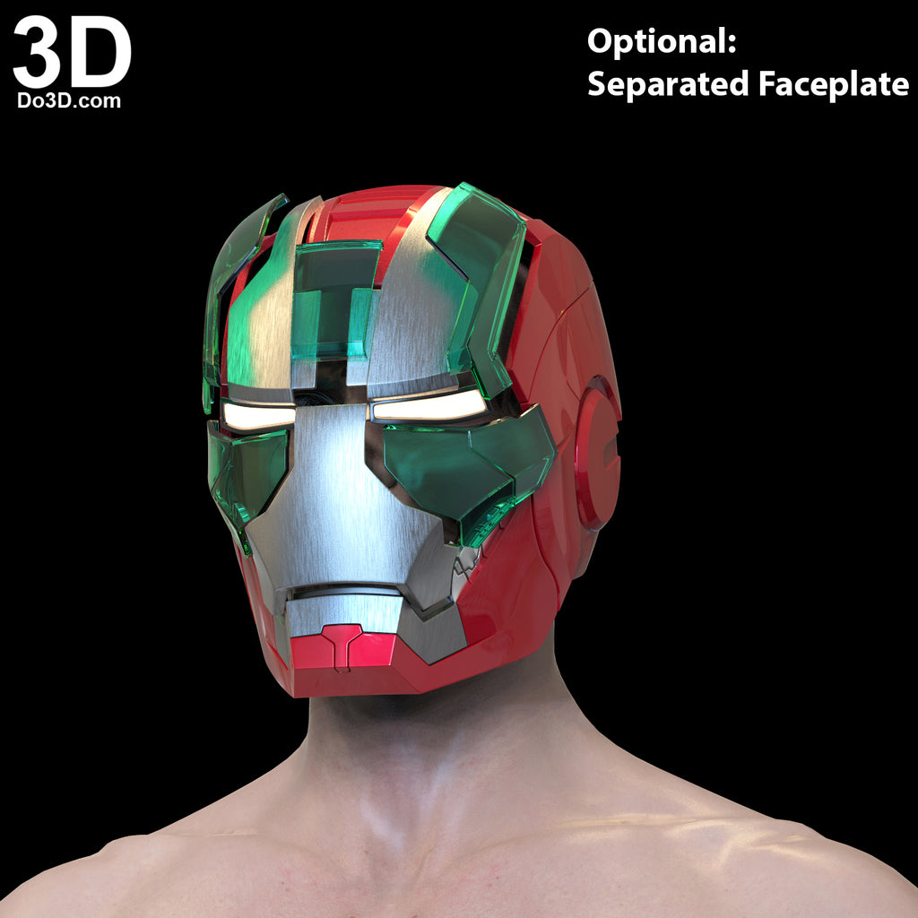 Iron Man Mark V Helmet ONLY MK 5 Tony Stark Suitcase Armor 3D Printable Model #5