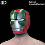 Iron Man Mark V Helmet ONLY MK 5 Tony Stark Suitcase Armor 3D Printable Model #5