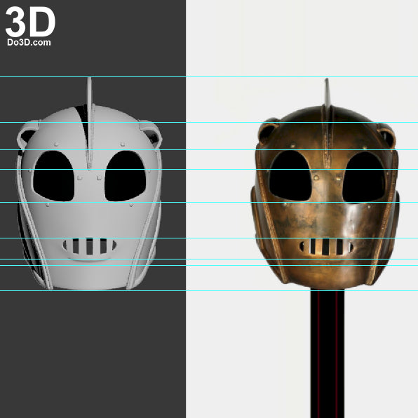 Rocketeer Helmet V2  |3D Printable Model #4931