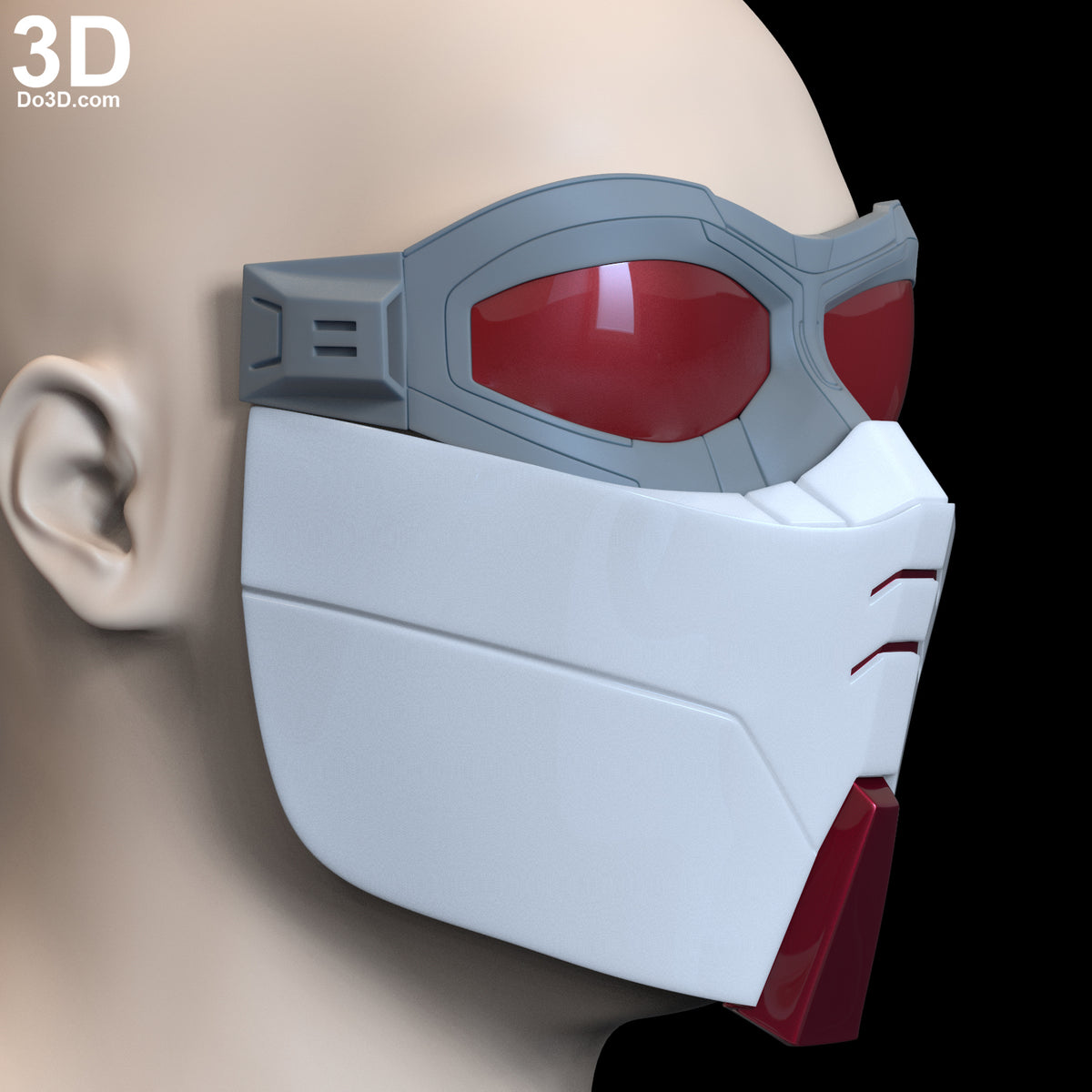 EF01 Face Mask and Goggles | 3D Printable Model STL