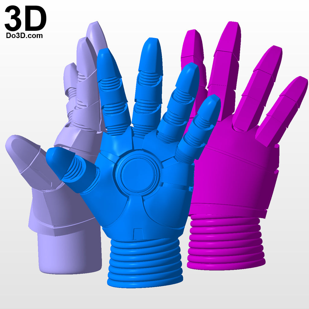 Solid Iron Man Glove / Hand for Statue Toy Action Figure | 3D Model Project #N01