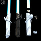 Darksaber Mandalorian Light Saber Star Wars 3D Printable Model #K74