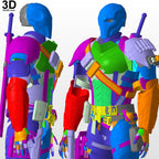 Deathstroke Arkham Knight Armor Suit Classic | 3D Printable Model Print File #29