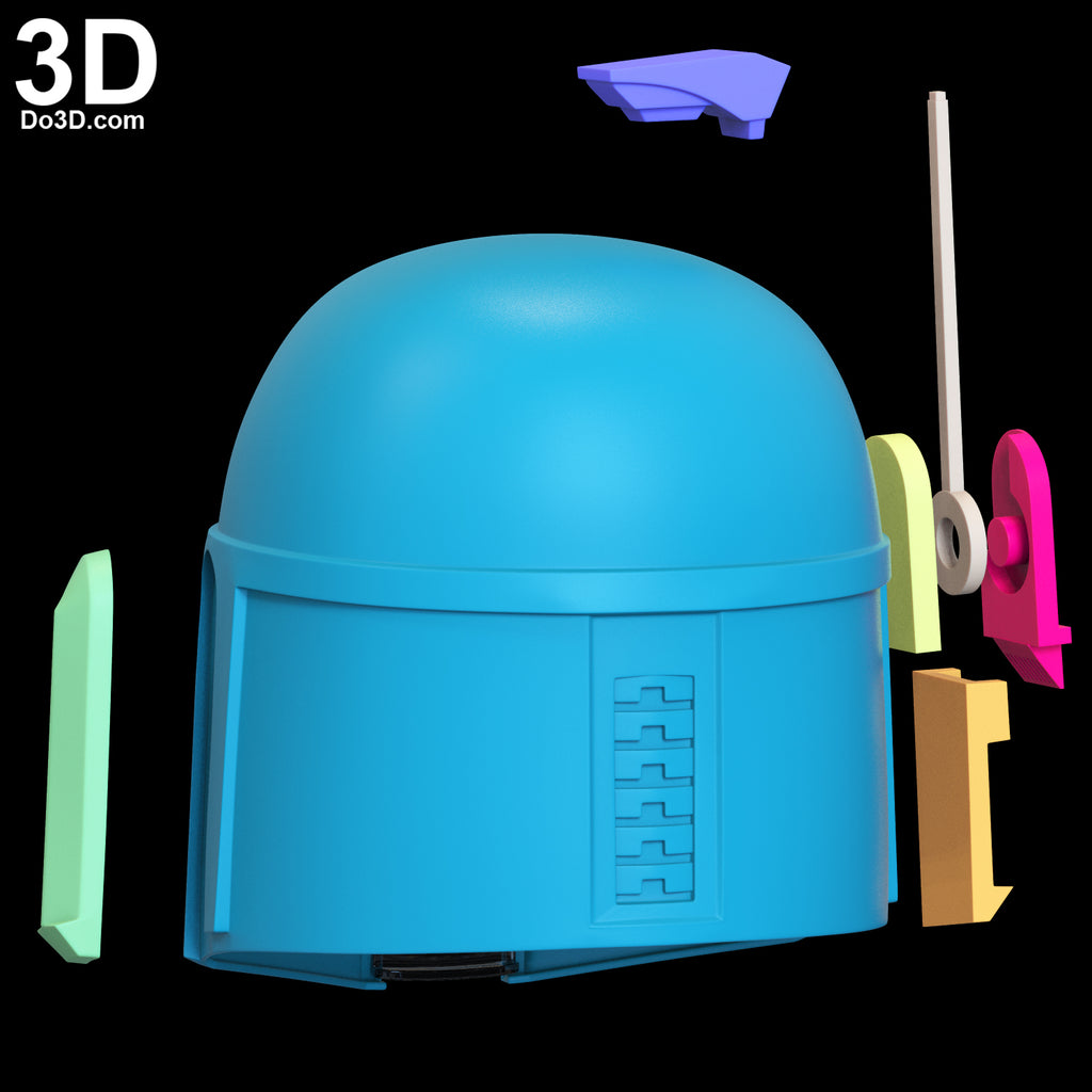 Boba Fett Star Wars Armors Mandalorian Movie Style 3D Printable Model STL #BM52