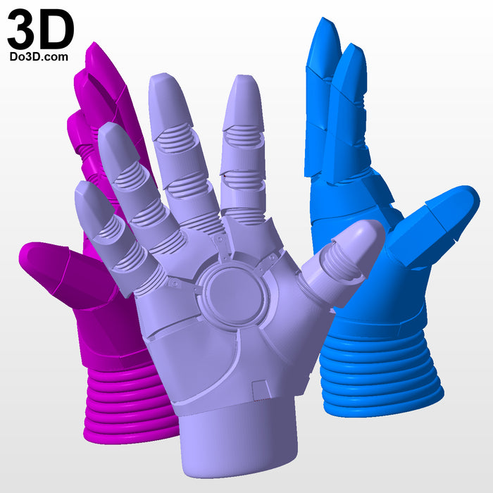 Solid Iron Man Glove / Hand for Statue Toy Action Figure | 3D Model Project #N01