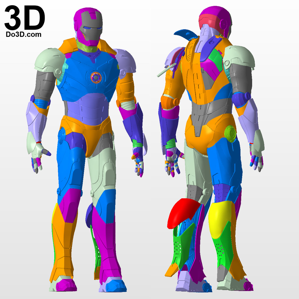 Iron Man Mark III Full Body Armor Suit MK 3 Version 2 | 3D Printable Model #V23