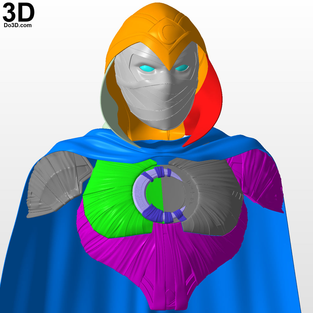 Moon Knight Full Set with Body Armor Shells 3D Printable Model Print File #K91