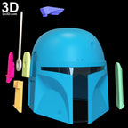 Boba Fett Star Wars Armors Mandalorian Movie Style 3D Printable Model STL #BM52