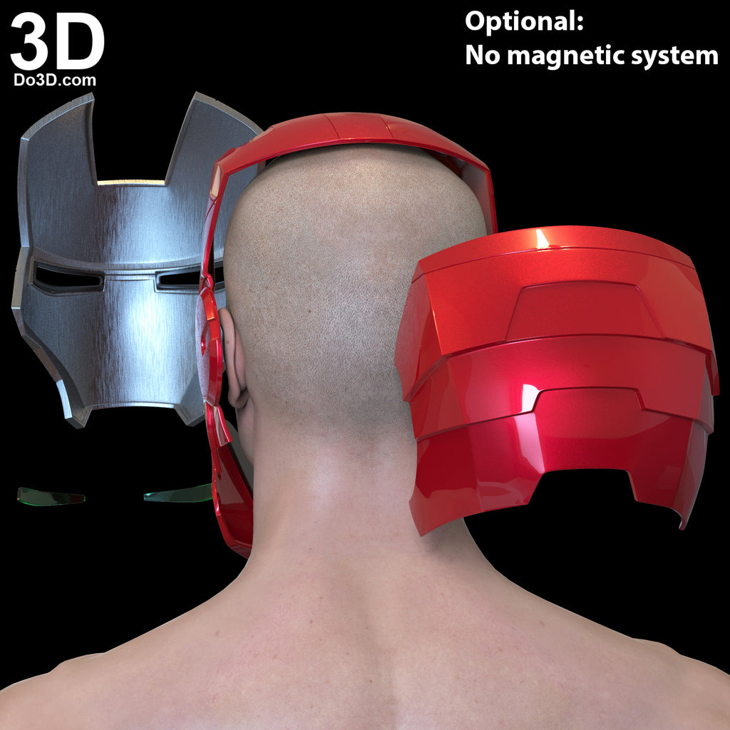 Iron Man Mark V Helmet ONLY MK 5 Tony Stark Suitcase Armor 3D Printable Model #5