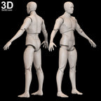 Articulated Action Figure Toy With Full Body Joints 3D Printable Model STL #1716