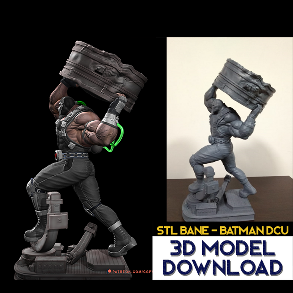 BANE - BATMAN 3D PRINTABLE MODEL STL