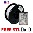 Classic Lithophane White AF 1.75mm PLA Filament - created by Lithophane Maker! — FREE STL with Do3D