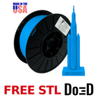 Sky Blue AF 1.75mm PLA+ Filament Made in the USA! — FREE STL with Do3D