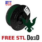 Outdoor Green AF 1.75mm Tough Pro PLA+ Filament Made in the USA! — FREE STL with Do3D