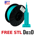 Teal AF 1.75mm PLA+ Filament Made in the USA! — FREE STL with Do3D