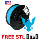 Cyan AF 1.75mm PLA+ Filament for Color Lithophanes — FREE STL with Do3D