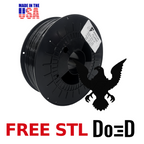 Obsidian Black AF 1.75mm PCTG Filament — FREE STL with Do3D