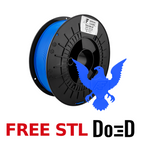 Police Blue AF 1.75mm PCTG Filament Made in the USA! — FREE STL with Do3D