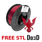 Transparent Ruby Red AF 1.75mm PCTG Filament — FREE STL with Do3D