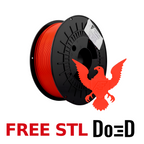 Fire Engine Red AF 1.75mm PCTG Filament — FREE STL with Do3D