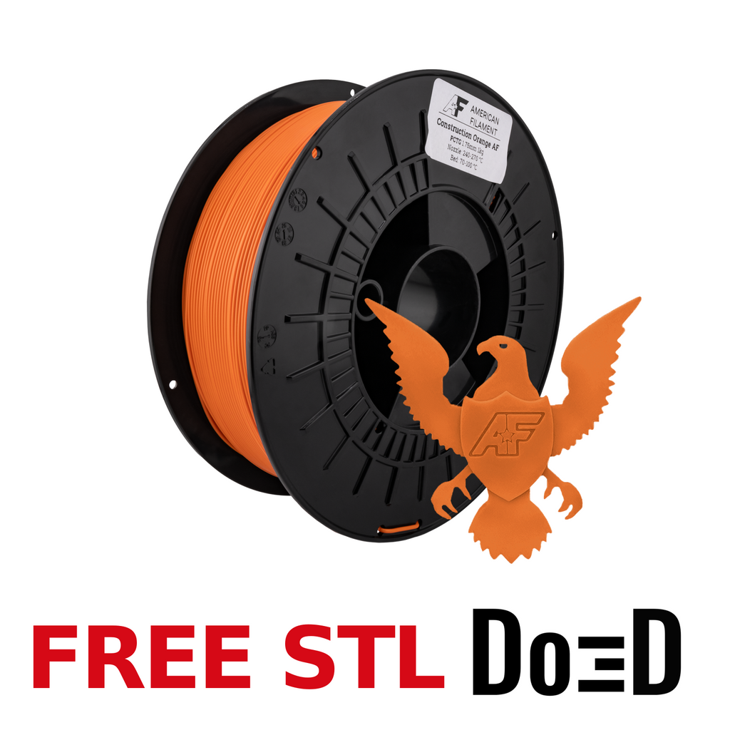 Construction Orange AF 1.75mm PCTG Filament — FREE STL with Do3D