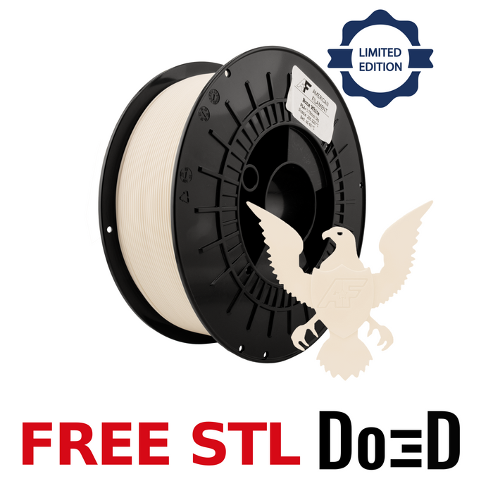 Bone White AF 1.75mm PLA+ Filament Made in the USA! — FREE STL with Do3D