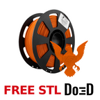 Safety Orange AF 1.75mm Tough Pro PLA+ Filament Made in the USA! — FREE STL with Do3D