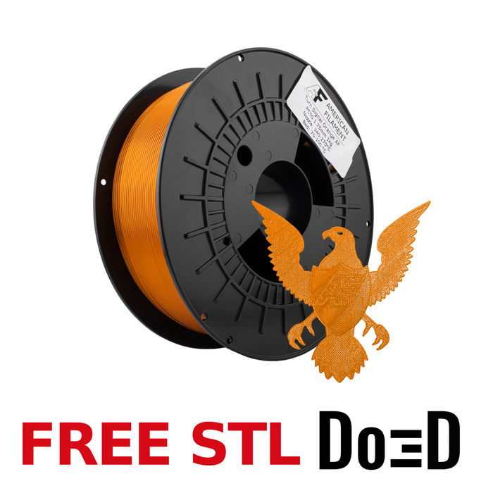 Transparent Turn Signal Orange AF 1.75mm PCTG Filament Made in the USA! — FREE STL with Do3D