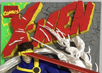 3D Printed Superhero Comic Poster – Clawed Mutant & Laser vision hero Wall Art