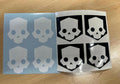 Helldivers 2 b-01 Helmet skulls sticker decal Cosplay