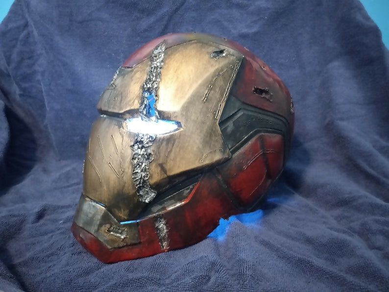 Iron Man Mark 85 Battle Damaged Wearable Helmet Cosplay (3D Printed)