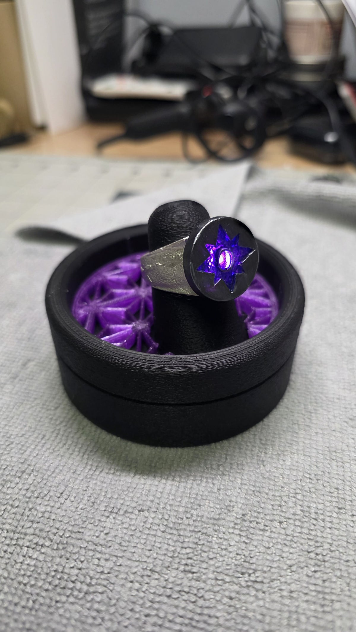 Violet Lantern Ring