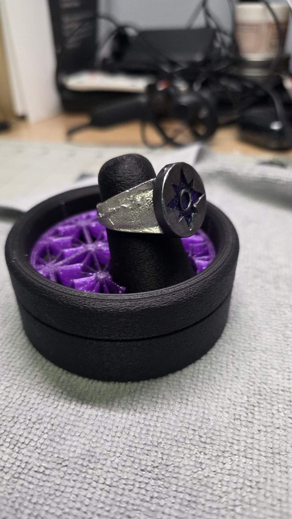 Violet Lantern Ring