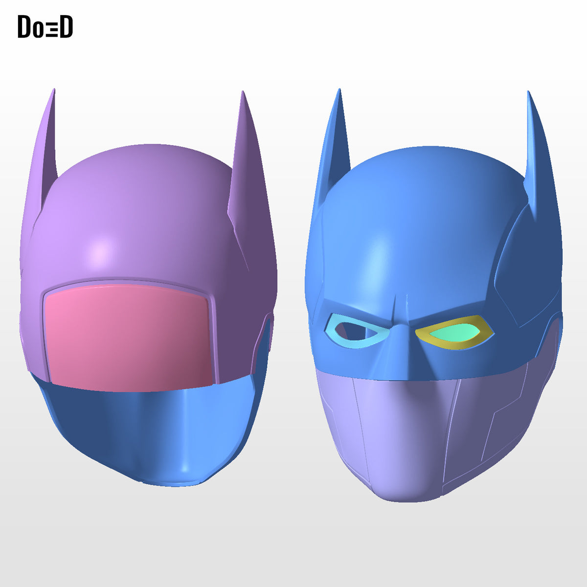BatNoir M3 Helmet Do3D Exclusive 3D Printable Model Print File STL #BN3