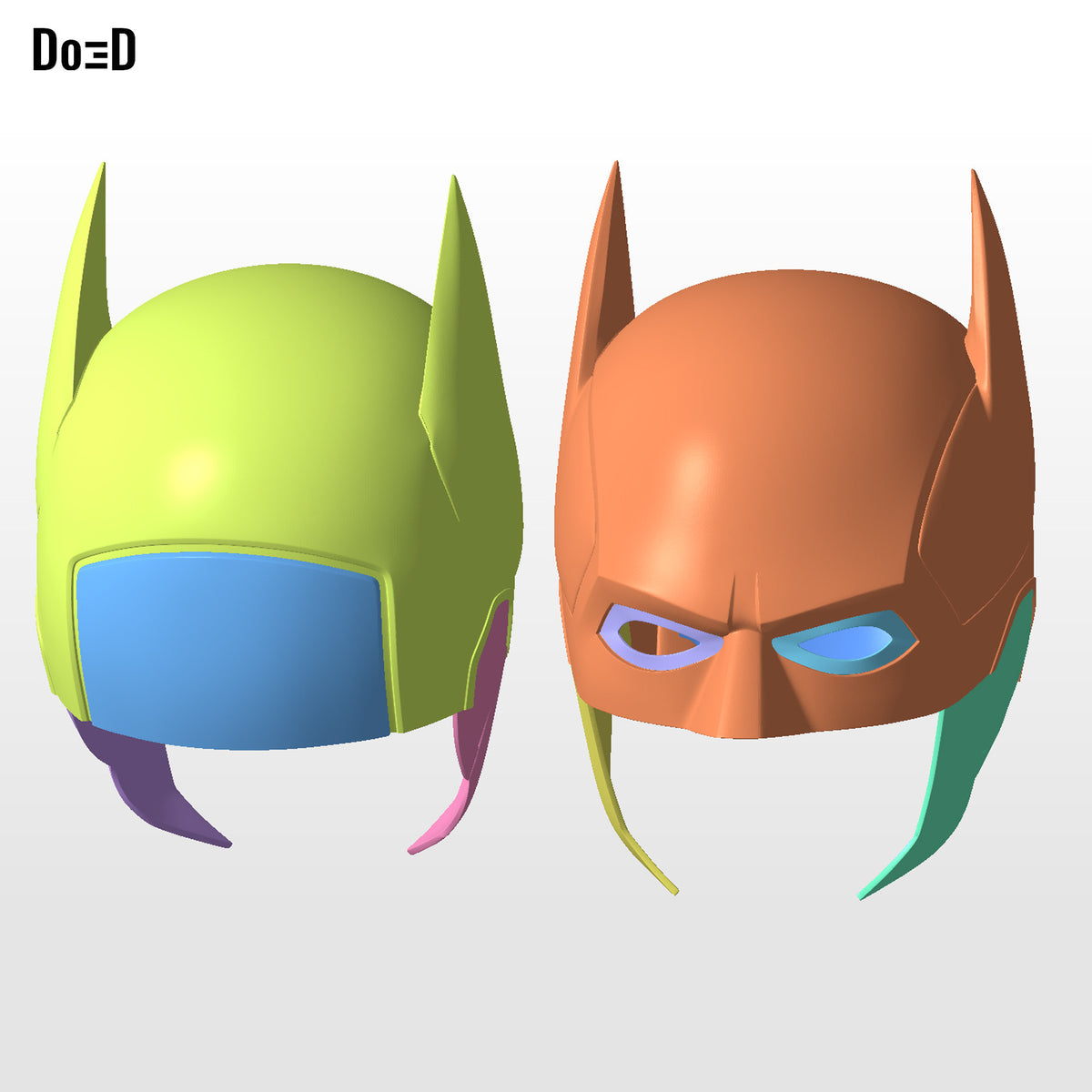 BatNoir Helmet M2 & M3 Bundle: Interchangeable Do3D Exclusive 3D Model STL #BN23
