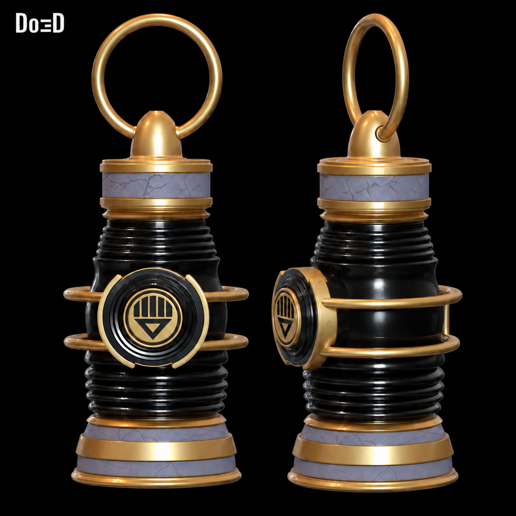 Black Lantern Death Power Battery 3D Printable Model STL #BL374