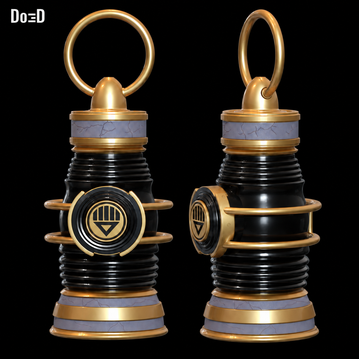 Black Lantern Death Power Battery 3D Printable Model STL #BL374