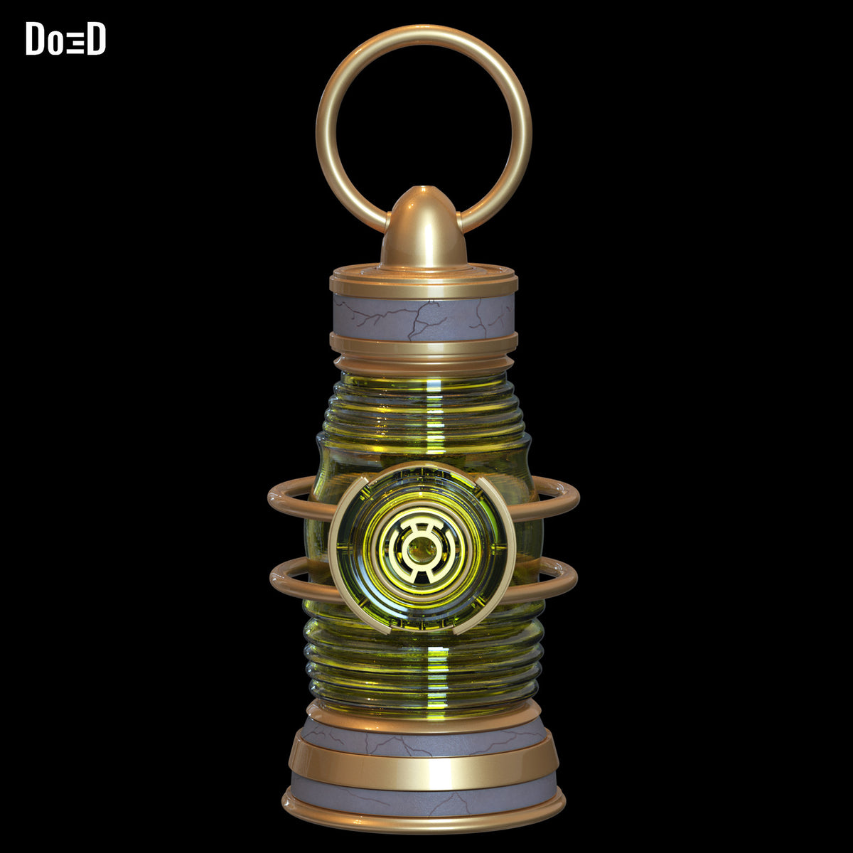 Bundle: Green Red Yellow Blue Orange Lanterns Power Battery 3D Model #BL366
