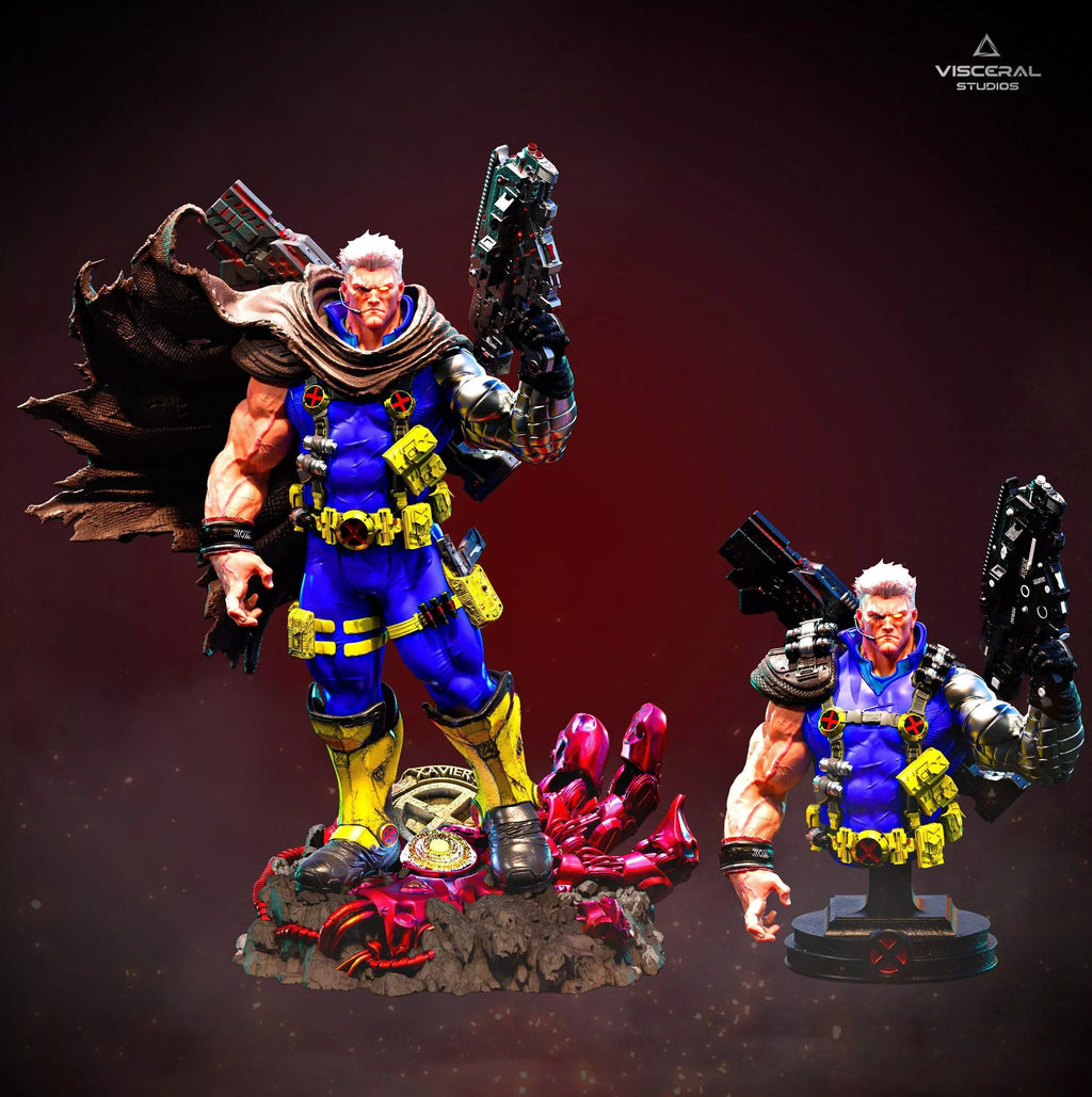 Cable statue+bust pack by Visceral Studios