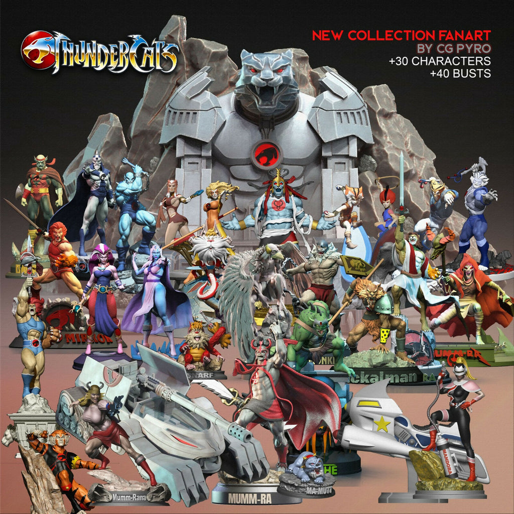 Thundercats Lion-O STL for 3D printing Fanart Term 24 CG Pyro 3D models